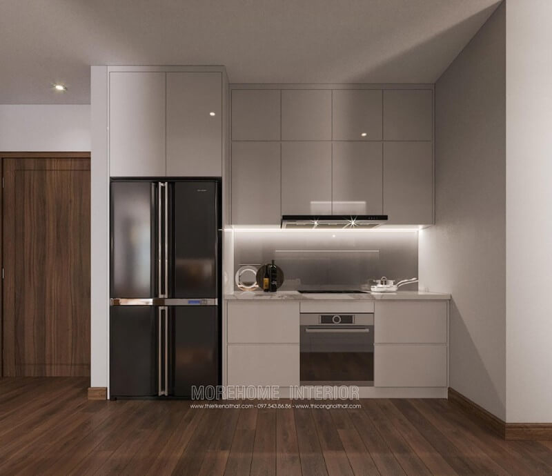 Sang trọng và tiện nghi với mẫu tủ bếp chung cư đẹp Thiết kế chung cư