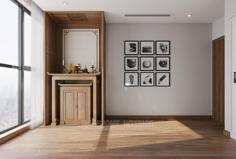 Mẫu tủ thờ hiện đại dành cho nhà chung cư Thiết kế chung cư