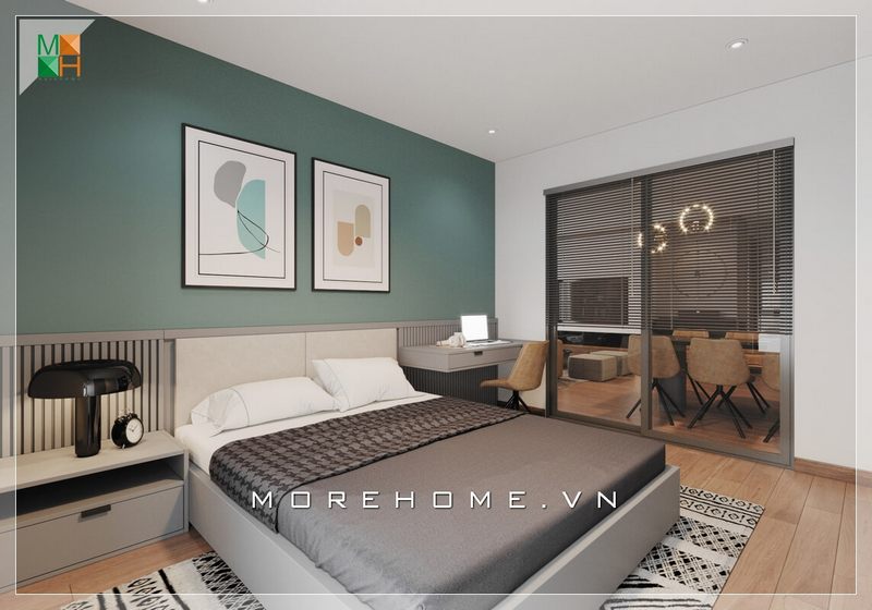 Gợi ý mẫu phòng ngủ với nội thất gỗ công nghiệp đơn giản màu trung tính phong cách hiện đại cho chung cư, nhà phố, biệt thự