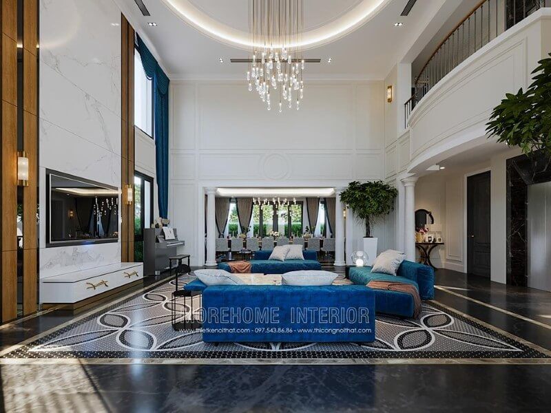 Mẫu thiết kế nội thất biệt thự phong cách luxury tại Hải Phòng