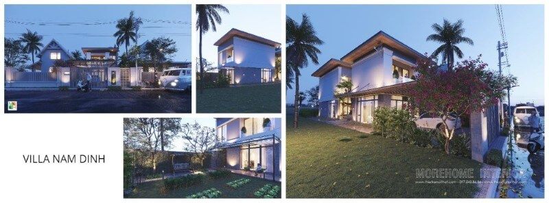 Thiết kế kiến trúc biệt thự nhà vườn ở Nam Định Thiết kế kiến trúc hiện đại cho nahf phố, biệt thự