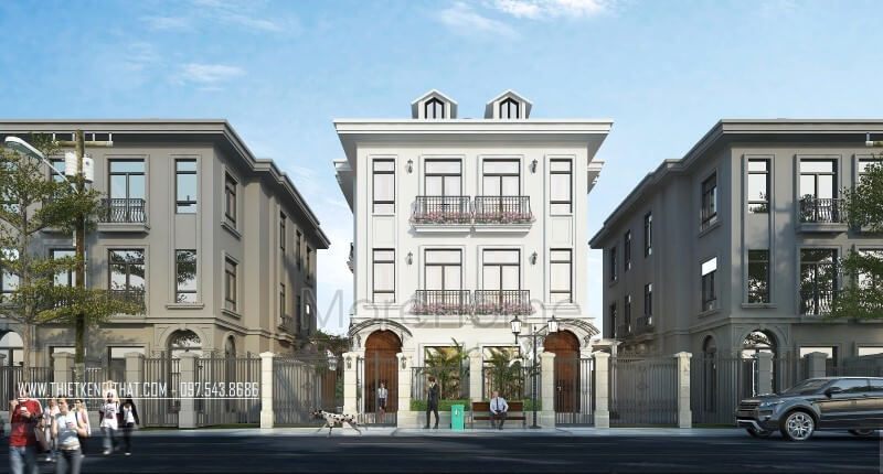 Thiết kế kiến trúc biệt thự Vinhomes GreenBay đẳng cấp Thiết kế kiến trúc hiện đại cho nahf phố, biệt thự