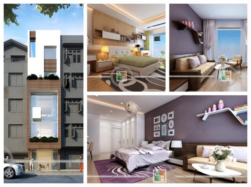 Mẫu thiết kế kiến trúc và nội thất nhà phố phong cách hiện đại đẹp Thiết kế kiến trúc hiện đại cho nahf phố, biệt thự