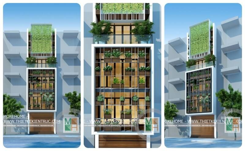 Mẫu thiết kế nhà phố 3 tầng kiến trúc hiện đại ở Xuân La, Tây Hồ, Hà Nội Thiết kế kiến trúc hiện đại cho nahf phố, biệt thự