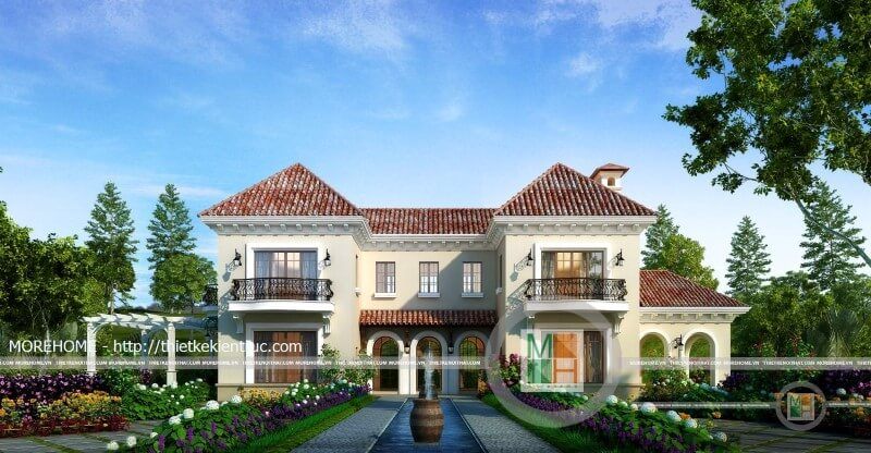 Mẫu thiết kiến trúc biệt thự song lập hiện đại tại Láng Hòa Lạc Hà Nội Thiết kế kiến trúc hiện đại cho nahf phố, biệt thự