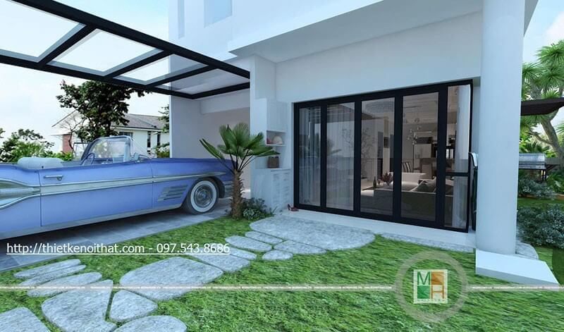 Thiết kế kiến trúc hiện đại cho nahf phố, biệt thự