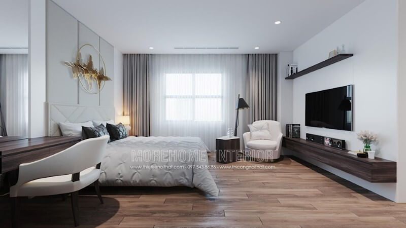 Thiết kế phòng ngủ nhà phố hiện đại